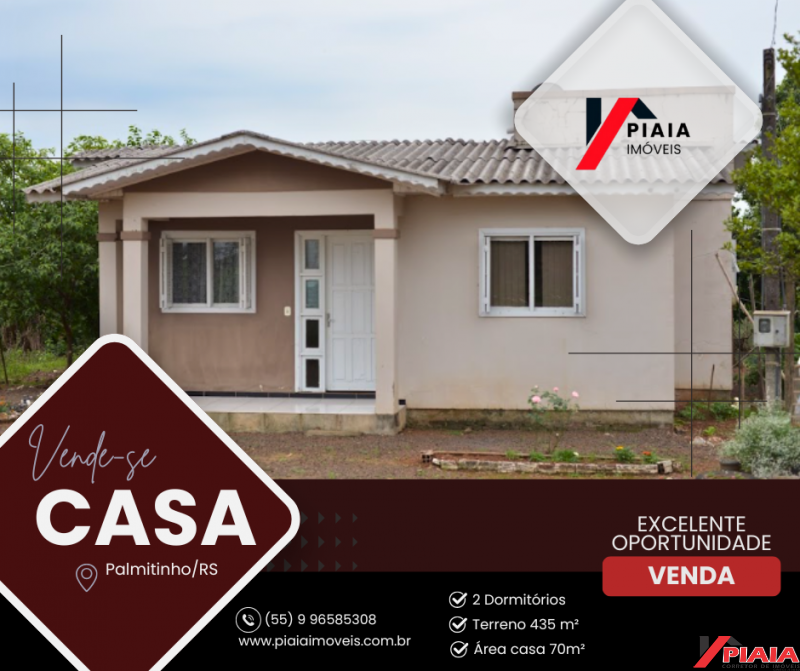 Casa à Venda em Palmitinho/RS