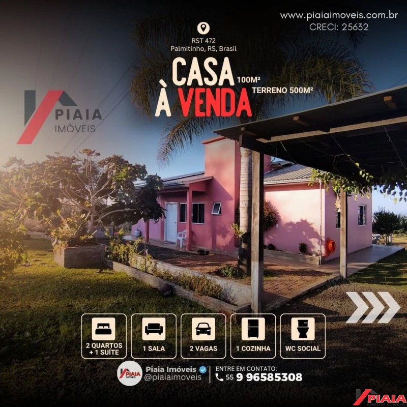 Casa de Alvenaria / 3 quartos 